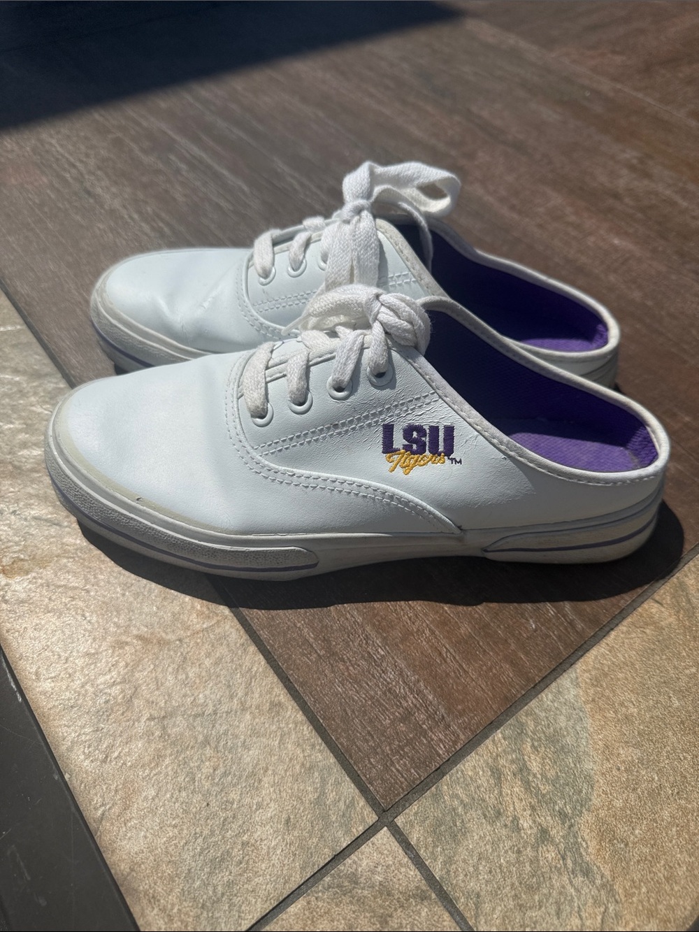 Lsu ladies sneaker slide size 9 preowned
